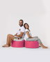 Atelier Del Sofa Puf de Jardín Redondo - Rosa
